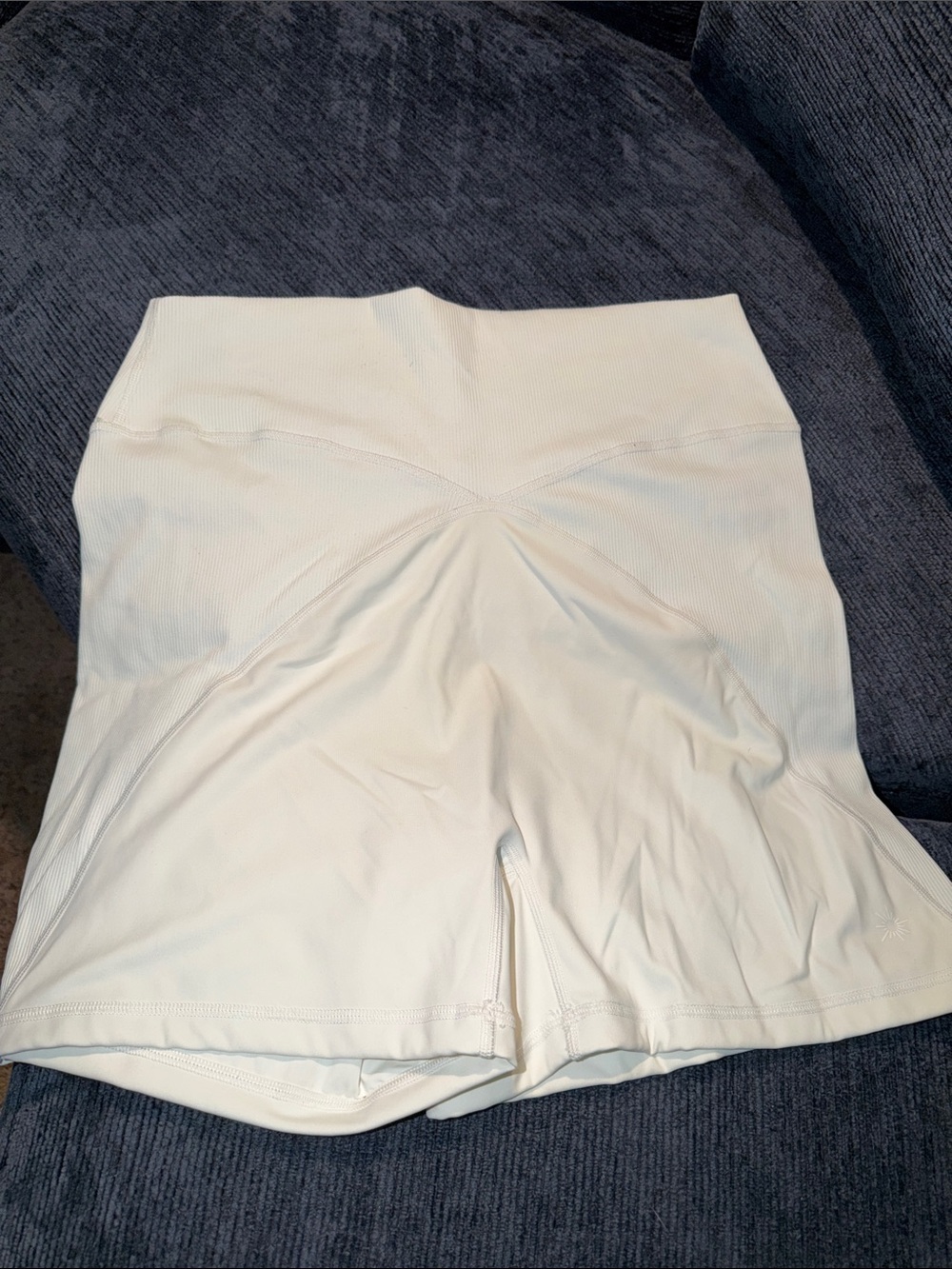 aerie white High-Waist V-Seam Bike Shorts